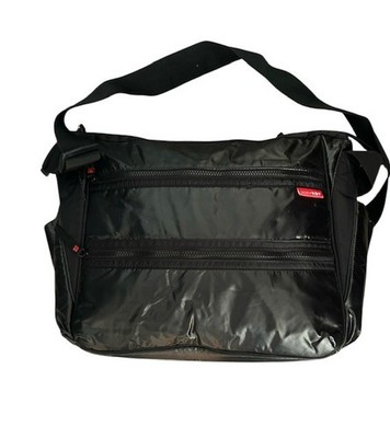 SKIP HOP Messenger Baby Diaper Bag Black Multiple Compartments