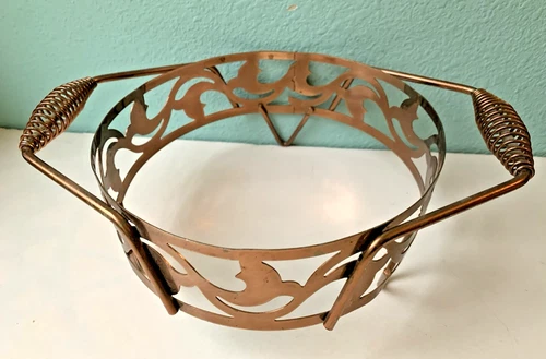 Vintage Casserole Stand - Copper color  ** (Stand only) **  for Bauer Pottery