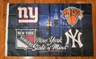NY New York Teams Giants Yankees Knicks Rangers Flag 3 X 5 Ft Banner Fan Gift
