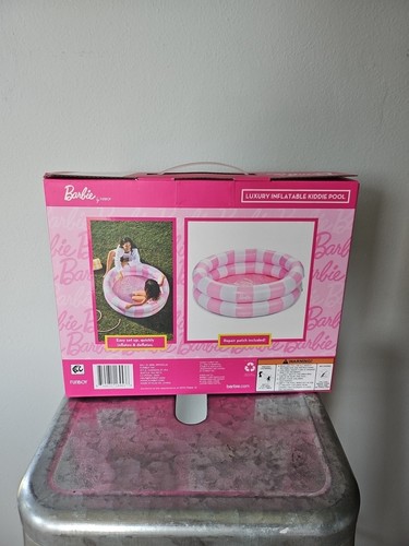 Barbie Piscina Inflable Redonda Doble Anillo, 48" Diámetro, Apta para Niños 6+ - Imagen 2 de 2