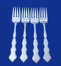 Oneida VALERIE Distinction Deluxe Stainless Flatware Set of 4 Salad Forks  6 3/4