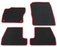 FußMatten Set FüR Ford Focus 3 MK3 2011-2015 Autoteppiche Mit 100% Passform Rot