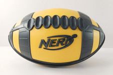 Vintage Nerf WEATHER BLITZ 9" Yellow Black Soft Foam Football Toy 2005 HASBRO