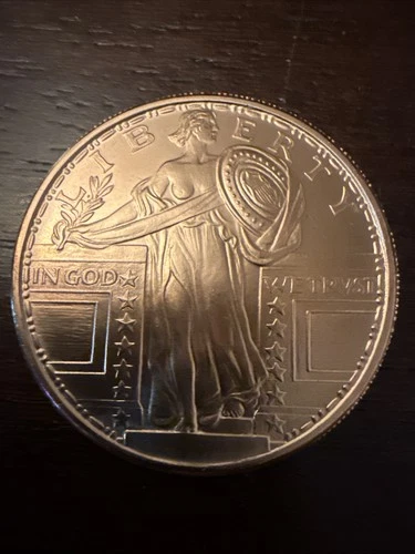 1 oz Copper Round - Standing Liberty Quarter