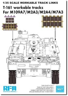 Ryefield Model 1/35 T161 Connected Assembly Track Set For M109A7/M2A3/M2A4/M7A3
