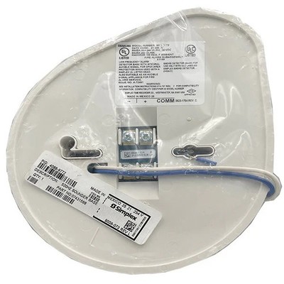 NEW, Simplex 4098-9772, TrueAlarm Sensor Base w/520 Hz Sounder