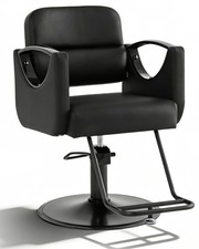 Classic Black Heavy Duty Hydraulic Barber Chair Salon Beauty 360  Hair Stylist