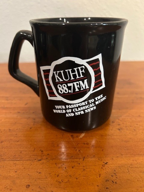 KUHF 88.7 FM Houston radio station promotional mug
