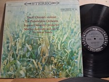 COLUMBIA MS 6157 D Oistrakh Sibelius CTO Swan Tuonela ORMANDY 6 EYE 1960 VG++