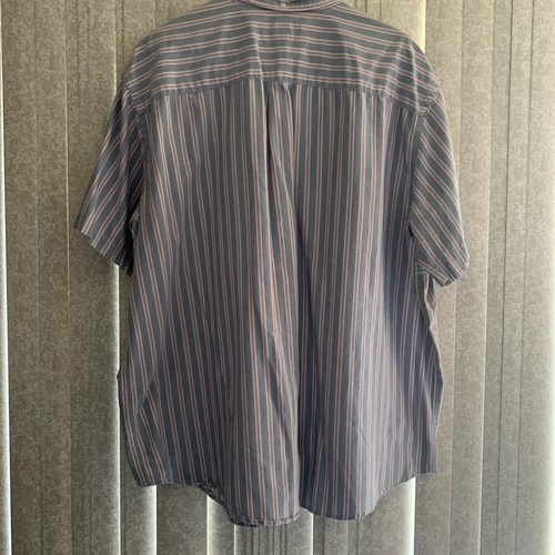 Camicia The FOUNDRY Supply Co 3XLT cotone con bottoni blu a quadri alta preppy contadino - Foto 2 di 6