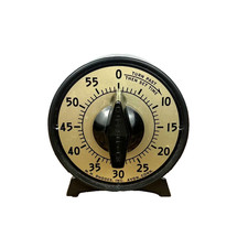 Vintage M.H. Rhodes Mark-Time 60 Minute Mechanical Timer; Darkroom; Tested; USA