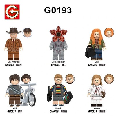 Stranger Things Halloween Custom Lego Minifigur Horror Spielzeug Minifigur x 6
