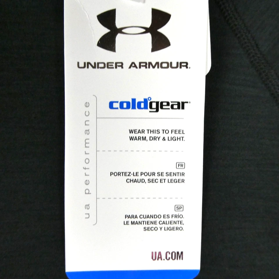 Camisa Under Armour Mujer XL Negra ColdGear Ajustada Manga Larga Capa Base Top Foto 2 de 4
