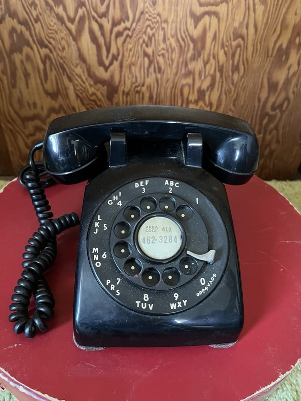 Vintage Western Electric Bell Systems Black Rotary Desk Phone