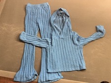 Girls Sweatsuit, Size Small, Blue In Color
