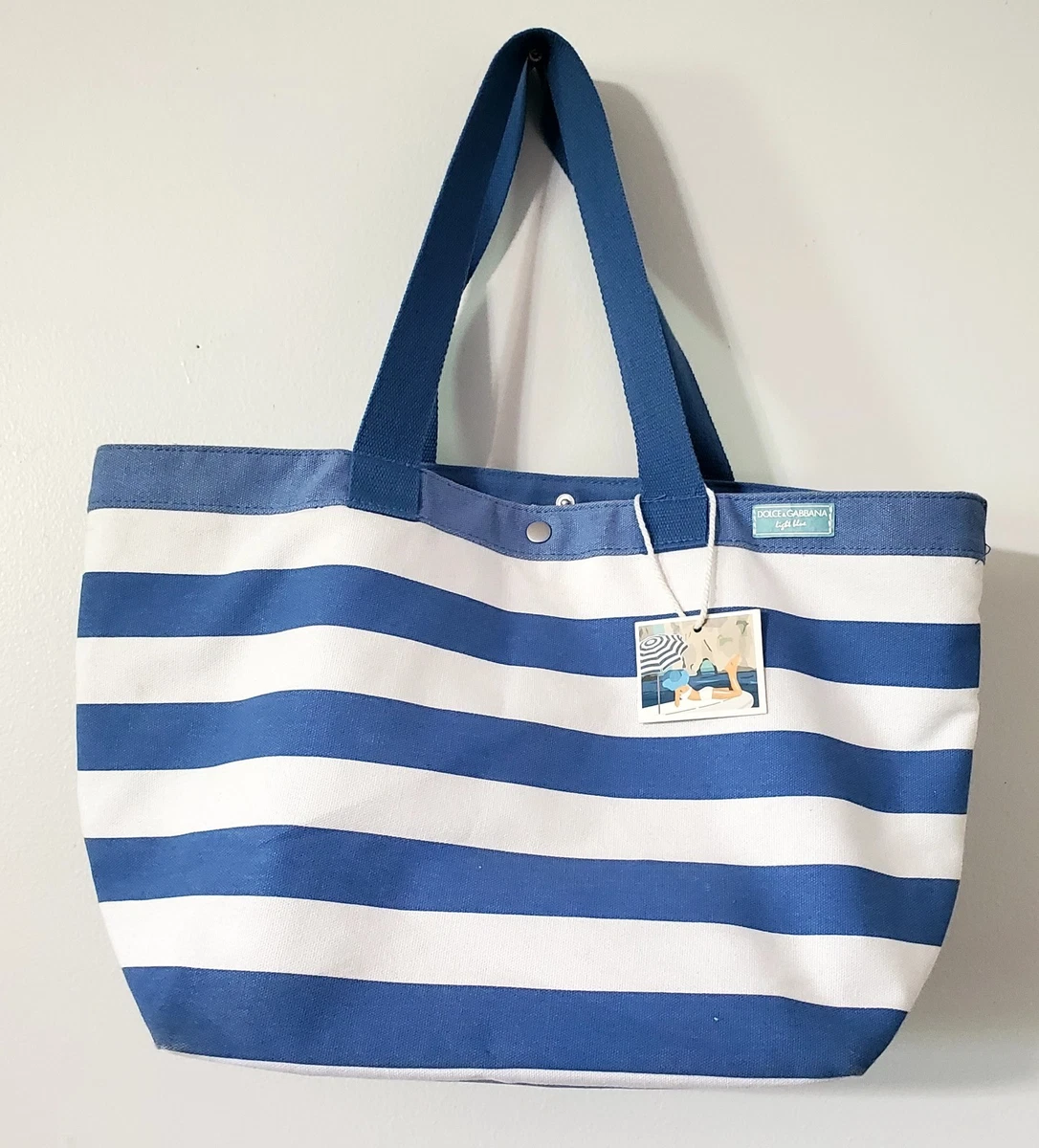 Dolce&Gabbana Striped Canvas Exterior Bags & Handbags for Women