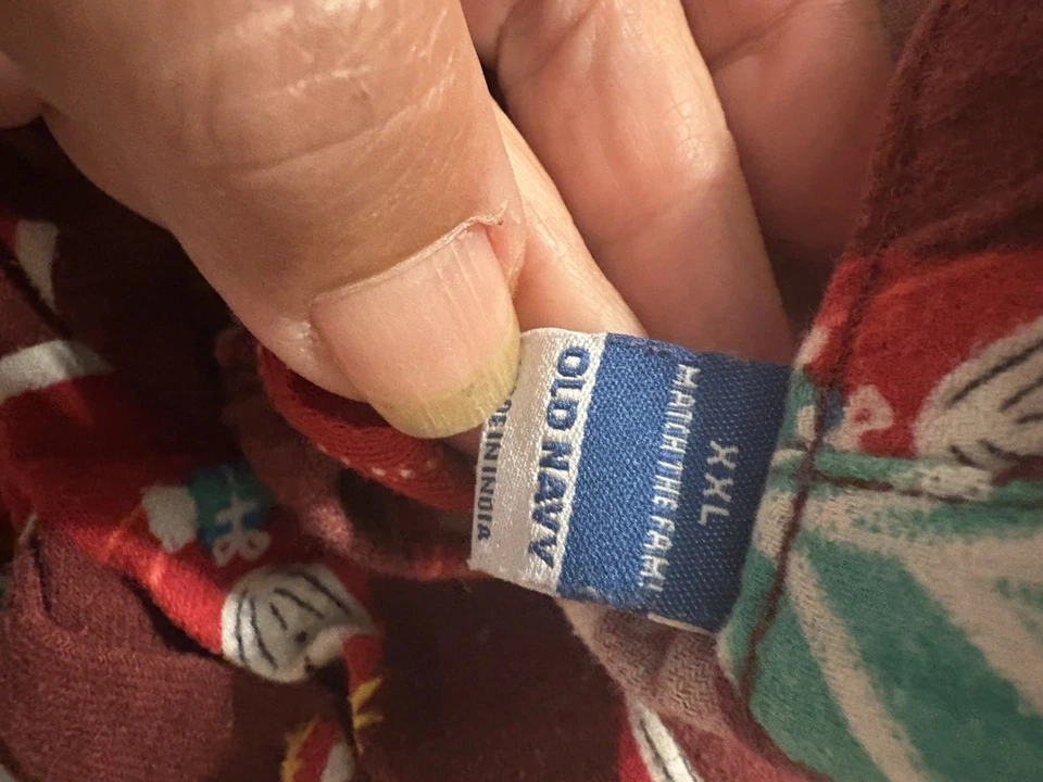 Old Navy Christmas Holiday Flannel Pajama Pants XXL  Set Of 5 Different Prints - Image 3 of 3