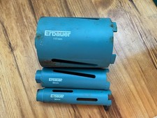Erbauer Diamond Core Bits 38mm, 52mm and 117mm