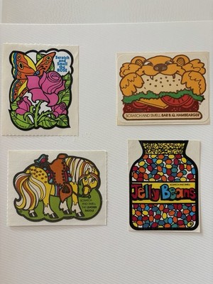 Vintage Scratch And Sniff Sticker Lot MELLO SMELLOS 80s
