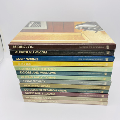 Lot of 13 Time Life Books Home Repair Remodeling Improvement DIY  HC 1970s