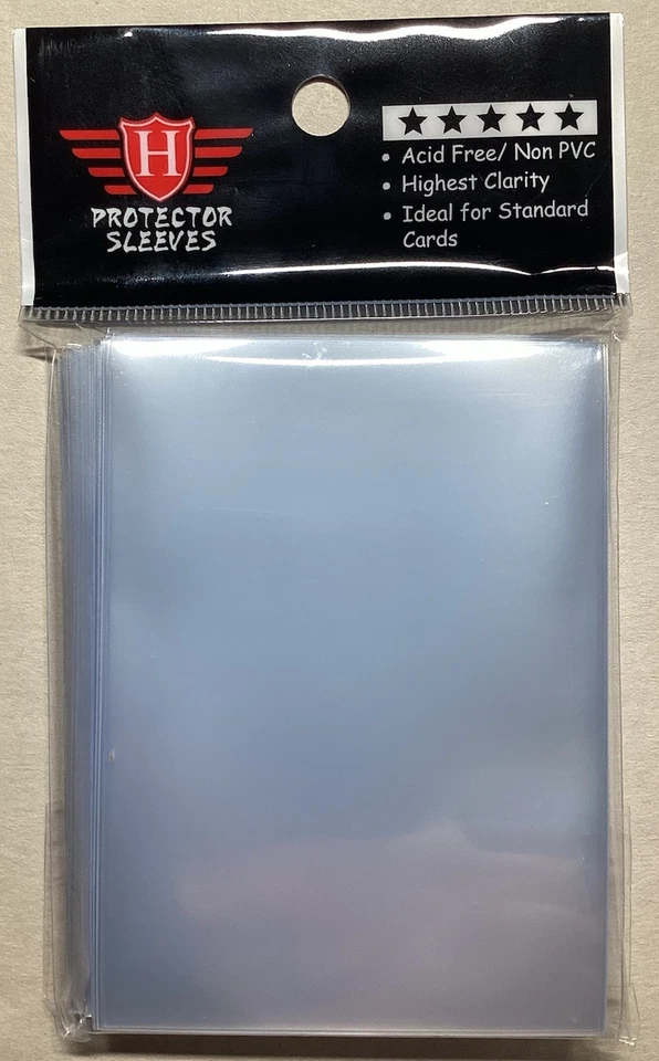 100 Homthy Protector Penny Trading Card Sleeves 1 Unopened Pack With Tracking
