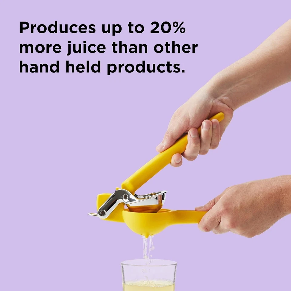 Exprimidor de cítricos Chef's Freshforce: exprimidor manual de 10,25”, apto para lavavajillas, amarillo Foto 4 de 4