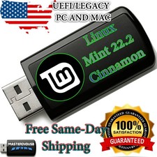 Linux Mint 22.2 Cinnamon USB 64-Bit Bootable Live Installer Latest Version