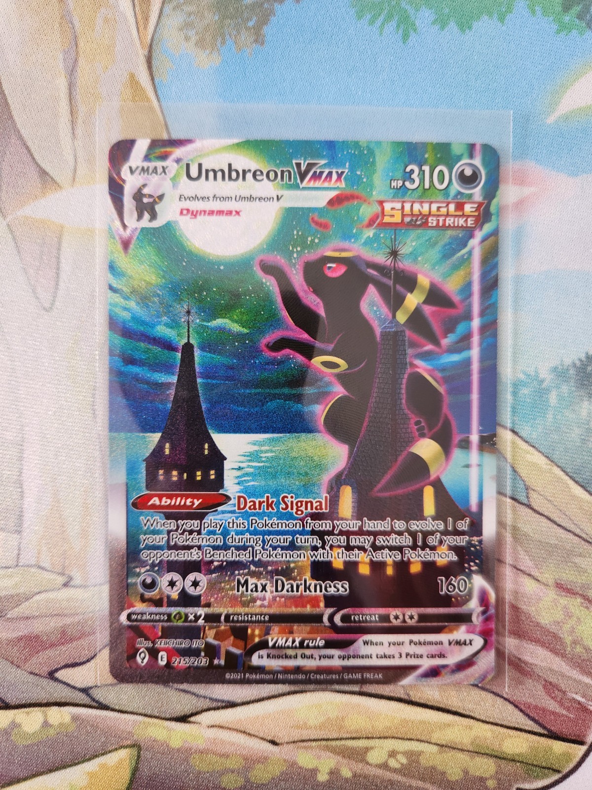 Umbreon VMAX 215/203 Alt Art Ultra Rare Evolving Skies LP
