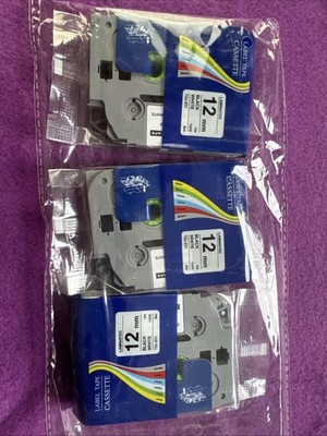 Label Tape Kassetten 3 Stück Neu , Weiß 