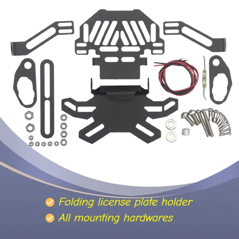 Universal Foldable License Plate Bracket Holder for Suzuki GSXS1000 GSXS150 750