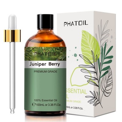 Juniper Berry 3.38fl.oz Essential Oil, PHATOIL Pure Aromatherapy Oils for Dif...