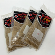 Red Heart Bulky Rug Yarn Latch Hook 613 Tan 320 Pieces Lot of 4