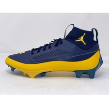 Size 13 Air Jordan Vapor Edge Pro 2 Michigan Wolverines Cleats PE FJ5709-407