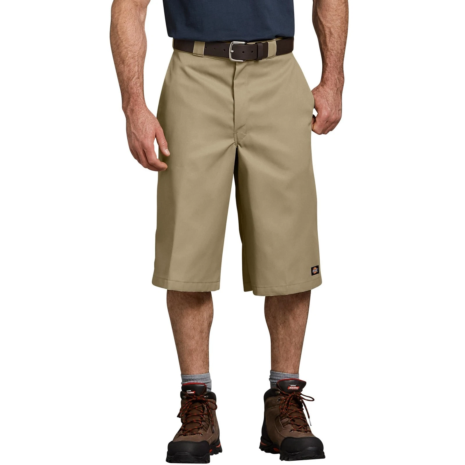 Dickies Men’s 15-Inch Relaxed Fit Work Shorts – Khaki, 38