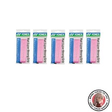 New YONEX Wet Super Strong Grip Pack of 5 1 Grip per Pack Pink