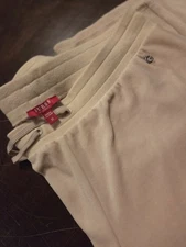 Guess Cotton Velour Lounge Pants, Nude/beige, Size MEDIUM