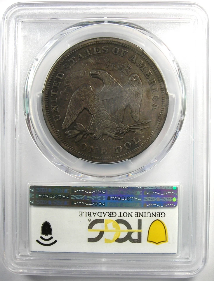 1872-CC Seated Liberty Silver Dollar Carson City $1 - PCGS XF Details (EF) - Image 3 of 4