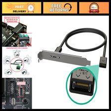 USB 3.2 Gen 2 Internal Adapter 20-Pin Header to USB-A 100cm Cable Length