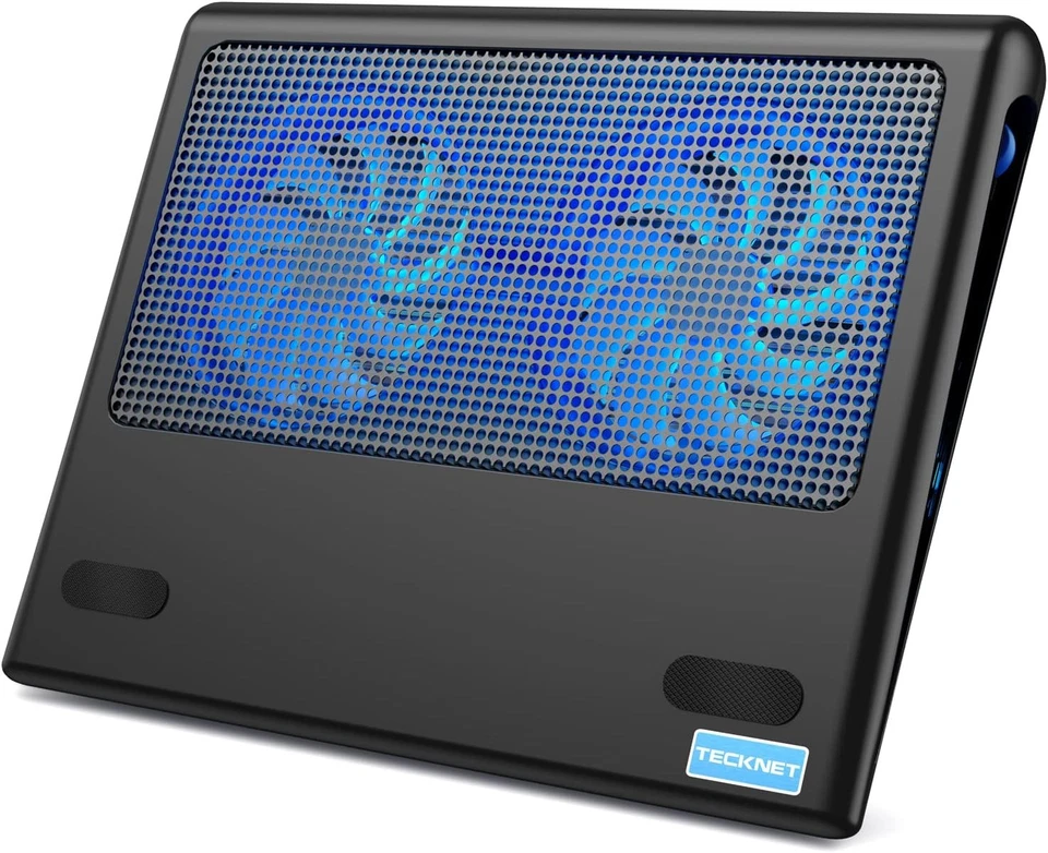 TeckNet Laptop and Notebook Cooling Pad 2 Fans Laptop Cooler fits 9"-16"