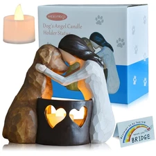 Dog Memorial Gifts，Pet Loss Gifts，Hand-Sculpted Dogs Passing Away