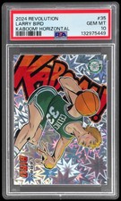 2024 Panini Revolution Larry Bird #35 PSA 10 Kaboom! Horizontal Basketball