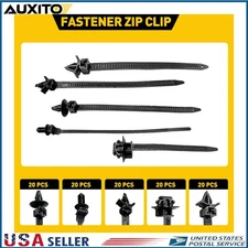 100pcs Mixed Cable Tie Bundled Car Wire Harness Line Fastener Zip Clip Bands N