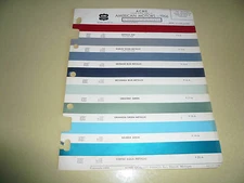 1966 AMC ACME Color Chip Paint Sample - Vintage