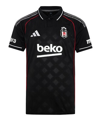 NEW Besiktas JK 2025 / 2026 Season  Black Jersey Shirt Adidas Official 25 / 26