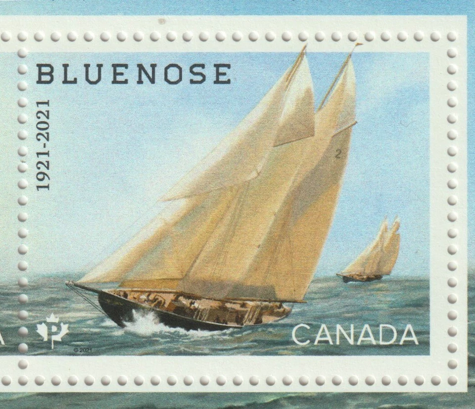 Canada 2021 #3293c Souvenir Sheet Bluenose 100th Launch Anniv. - MNH + Overprint - Image 3 of 3