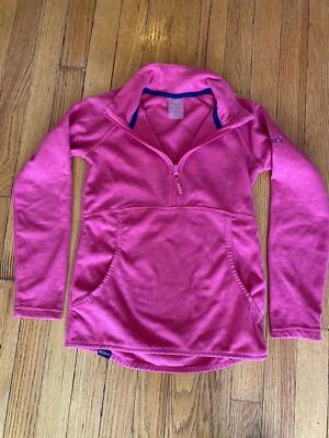 Roxy Girl Cascade Quarter Zip Fleece Jacket Size 10 Medium
