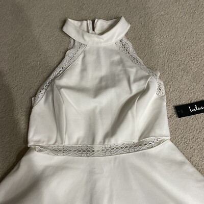 green emerald velvet dress Amy Short White Graduation Dress with Ruffles White / XSmall