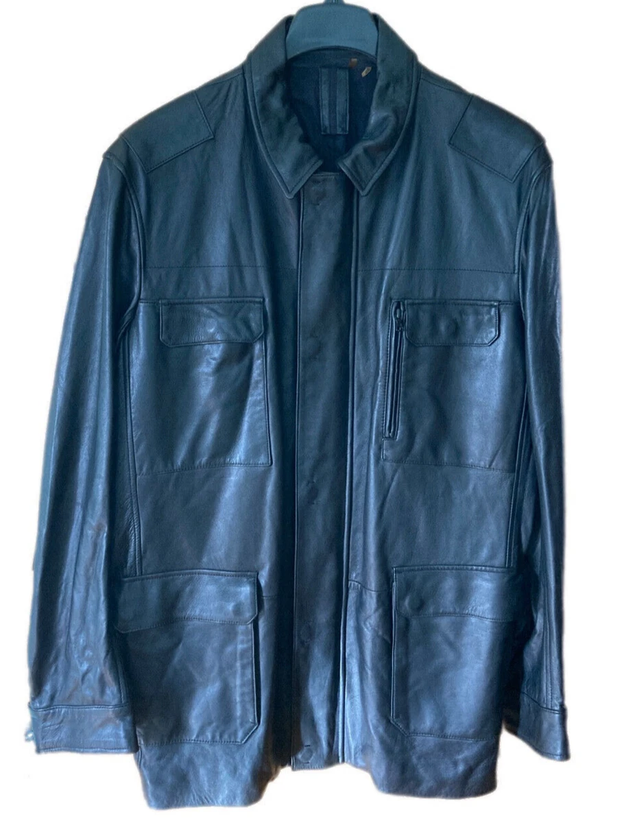 Elie tahari lamb leather clearance jacket
