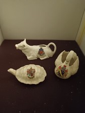 Cresrware Souvenir 3 Animals  Turtle. Cow. Swan