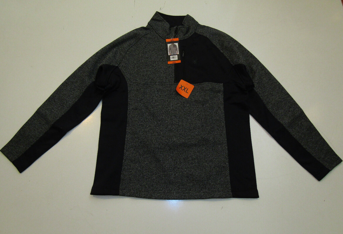kolor ダークグレー ウールジャケット SPYDER Gray Black 1/4 Zip Pullover Knit Jacket Size XL X-Large | eBay